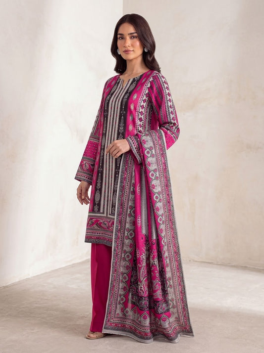 Sana Safinaz 3 Piece Unstitched Linen Suit – Digital Print Collection