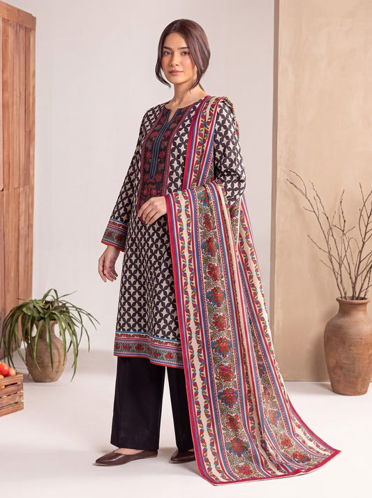Sana Safinaz 3 Piece Unstitched Linen Suit – Digital Print Collection