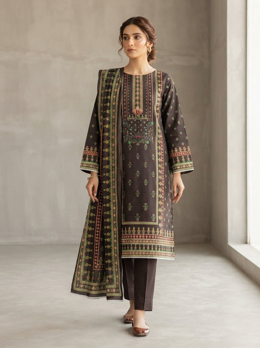 Gull Ahmed Khaddar 3 Piece Winter Suit