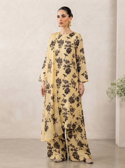 Printed Thai Marina 3 Piece Suit with Wool Shawl