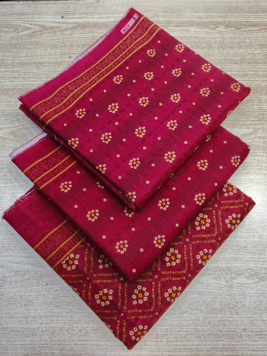 Bin Saeed Khaddar Printed 3 Piece Unstitched Suit
