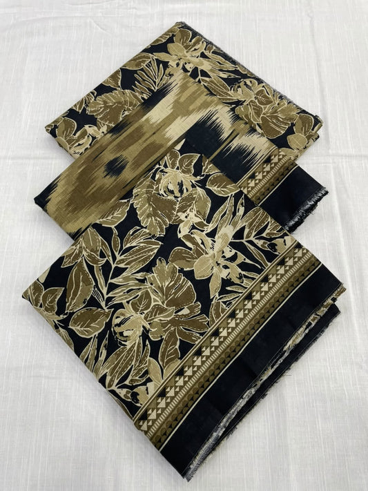 Bin Saeed Khaddar 3 Piece Unstitched Suit – Printed Collection