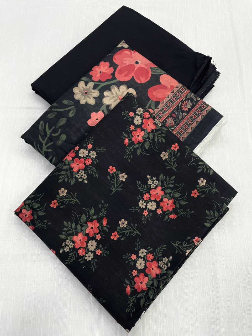 Bin Saeed Khaddar 3 Piece Unstitched Suit – Printed Collection