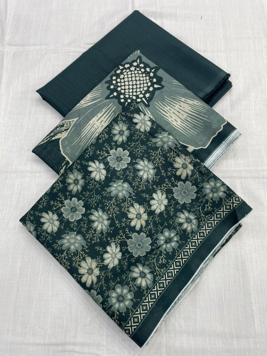 Bin Saeed Khaddar 3 Piece Unstitched Suit – Printed Collection
