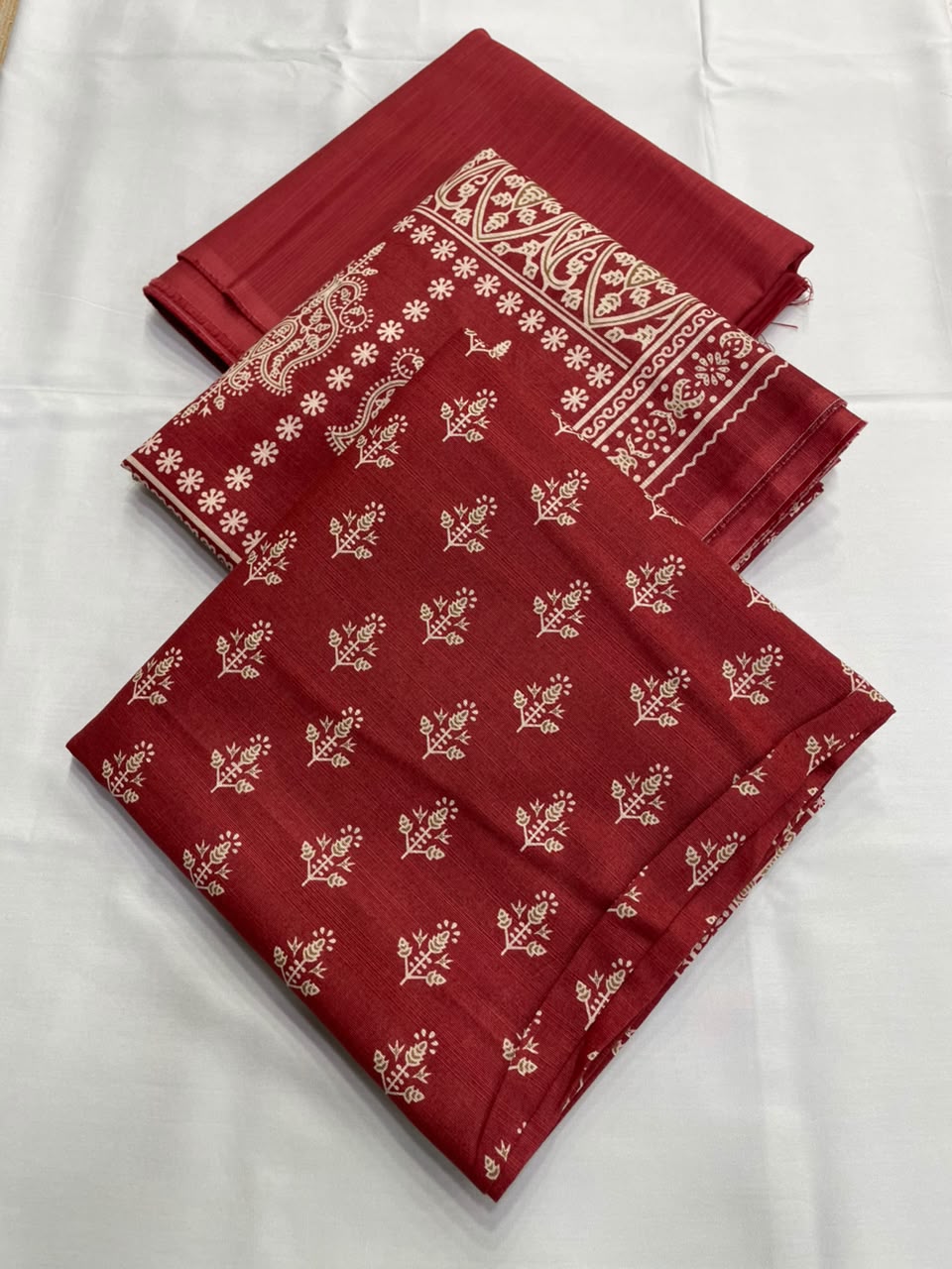 Bin Saeed Khaddar 3 Piece Unstitched Suit – Printed Collection