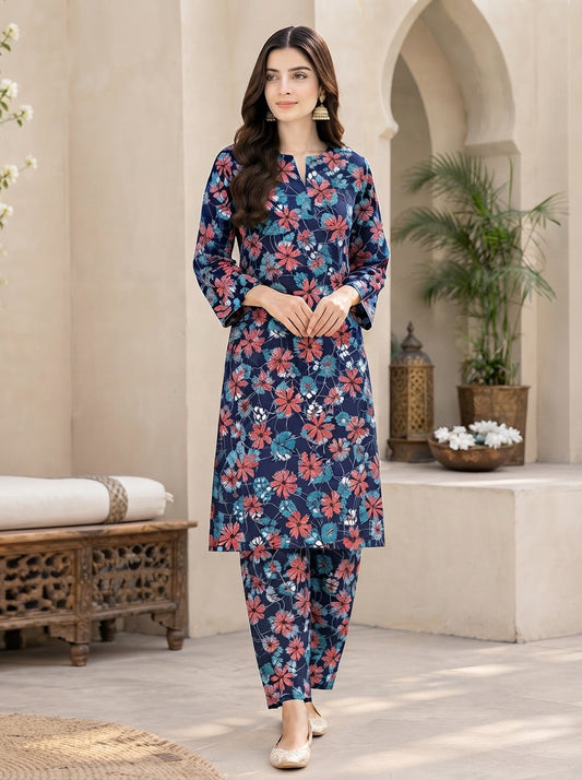 Premium Stone Linen All-Over Printed 2-Piece Suit – Matching Shirt & Trouser
