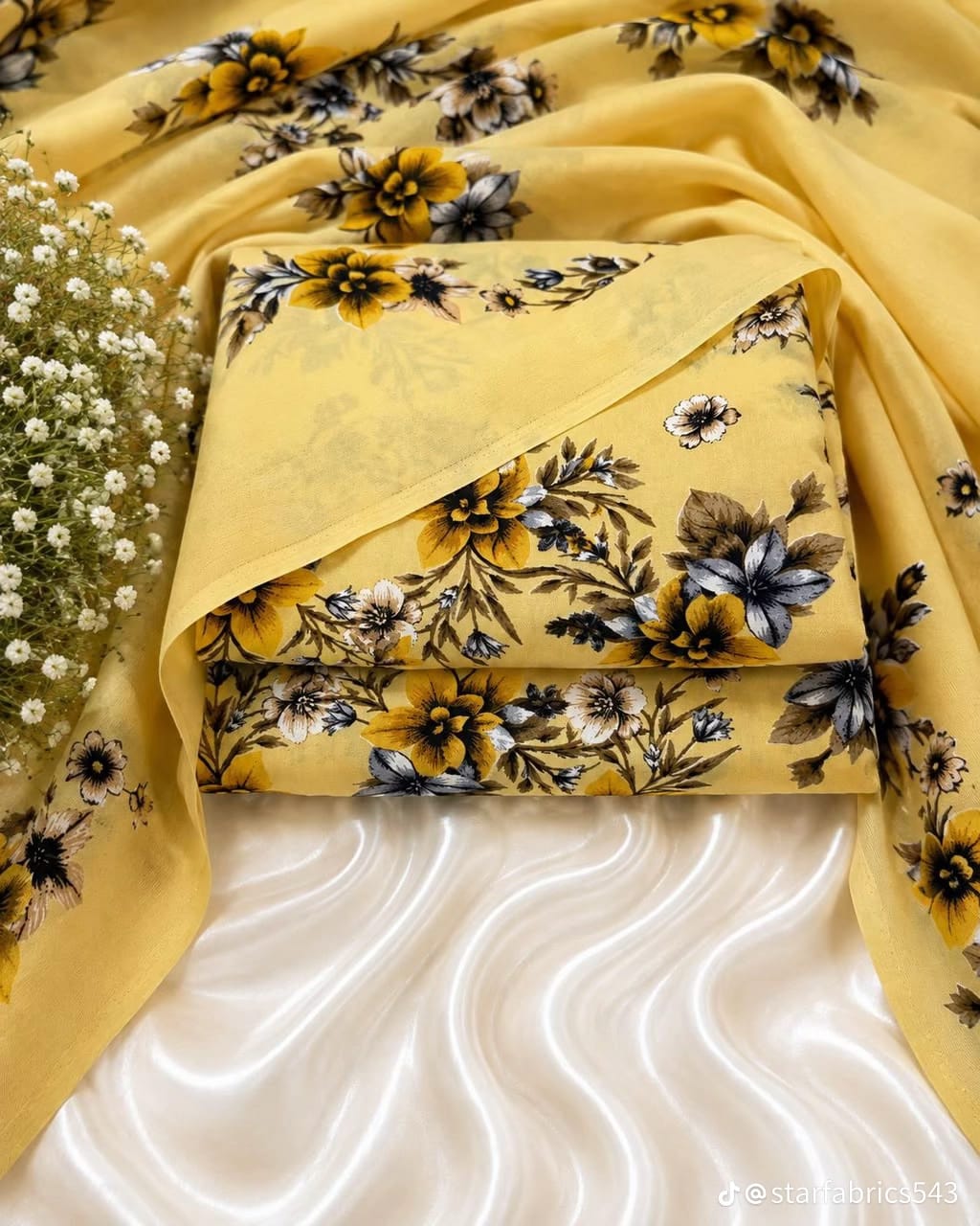 Printed Thai Marina 3 Piece Suit with Wool Shawl