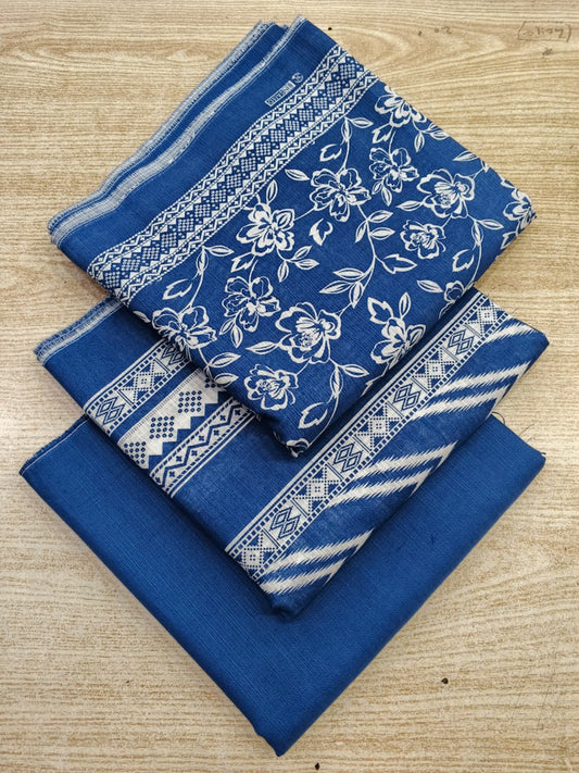 Bin Saeed Khaddar Printed 3 Piece Unstitched Suit