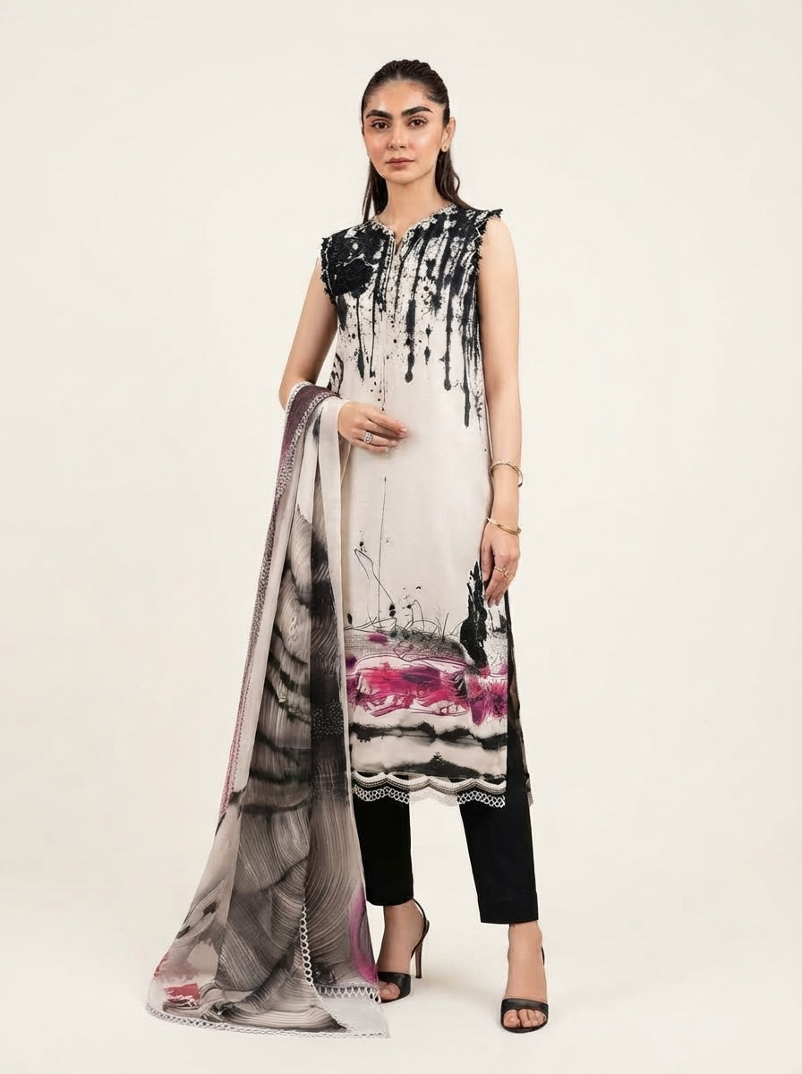 Bundle of 10 | Maria.B | Digital Printed Linen 3 Piece